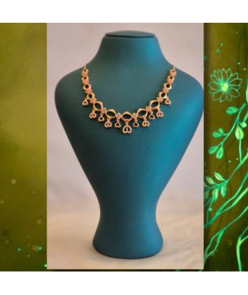 Rose Gold Stone Necklace