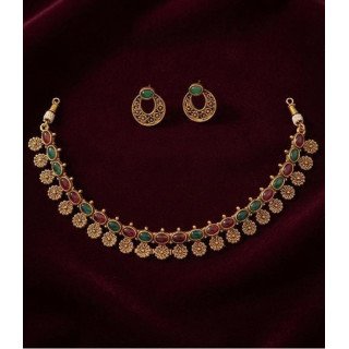Ruby Coin Necklace