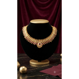 Ruby Leaf Choker