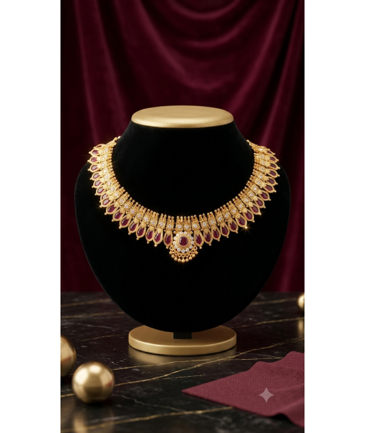 Ruby Leaf Choker